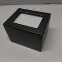 BESPORTBLE Pet Urn Wooden Cremation Urn for Dogs and Cats Ashes Container Photo Display Frame Solid Wood Animal Memorial Keepsake for Pet Remains Black Small