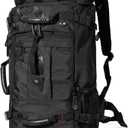 Large Capacity For Travel Hiking Sports Carry On Backpack Durable Convertible Duffle Bag Laptop airplane (black, 60L-Large)