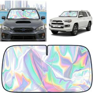 for Toyota 4Runner 2003-2024 2025 2026 Windshield Sun Shade - Foldable Windshield Cover Sun Shade for 4Runner Accessories Protect Car from Sun Rays Overlapping UV Reflective Window Sunshade