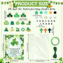 Ferreve 989 Pcs Christian St. Patrick's Day Beads Necklaces Gift DIY Green Shamrocks Craft for Jewelry Making 25 Irish Blessing Cards Cross Charm Clover Bracelet for Church Religious God Gifts