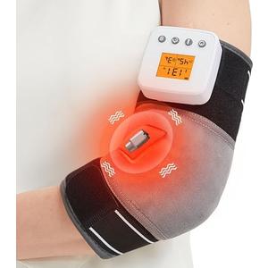 CAMECO Cordless Elbow Arm Massager with Heat for Tendonitis & Tennis Elbow, Rechargeable Arm Heating Pad Wrap for Women Men Pain Relief, Portable Vibration Massage Heatd Brace, Auto Shut-Off