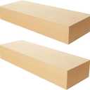 2 Pack Unfinished Basswood Carving Blocks, 12x4x2Inch Large Bass Wood Blocks for Wood Carving for Home, Crafts, Class, Arts, Christmas DIY Supplies