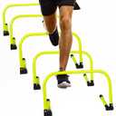 Body Sport Adjustable Athletic Speed Training Hurdles, Jumping & Speed Training Fitness Equipment, Hurdles for Track & Field, Basketball, Soccer & More, Set of 5