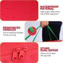 Christmas Tree Storage Bag, 7.5Ft Christmas Tree Bag 2 Piece Set Includes a Storage Bags for Xmas Decorations, Reinforced Handles & Sleek Dual Zipper Waterproof Xmas Tree Bag