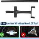 2 Bar Lowrider Wire Wheel Knock Off Tool with Bar Suitable for Dayton Luxor Zenith China 2 Bar Wire Wheels Removal and Installation Tools