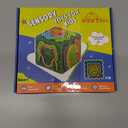 2 x Sensory Activity Board Upgraded- 3D Sensory Activity Ball,Stress Relief Toy,Silicone Fidget Toy for Stress Relief,Anxiety,Autism,ADHD,Kids 3+ & Adults,with Travel Storage Bag & 16 Strings (Blue) (Sphere)