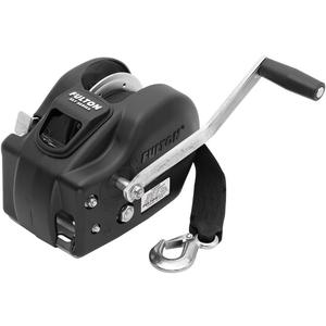 Fulton 142425 Winch, 3200 lbs, 2-Speed with Heavy Duty 20' Strap, Black Cover, 1 Pack