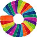 27 Pieces in 9 Colors Reusable Popsicle Holders Popsicle Bags Freezer Ice Pop Sleeves Anti freezing Ice Pop Holders