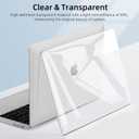 Seorsok Compatible with MacBook Air 13 Inch Case 2022 2021 2020 2019 2018 Release A1932 A2179 M1 A2337 Touch ID,[100% Ultra Clear] Protective Hard Shell Case with Keyboard Cover,Crystal Clear