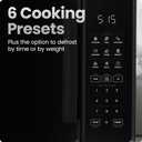 Chefman Countertop Microwave Oven 1.1 Cu. Ft., 1000 Watts with 10 Power Levels, 6 Cooking Presets with One-Touch Express Cook, Eco Mode, Child Safety Lock, & Mute Button - Black
