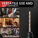 13PC 1/16" Titanium Coated Twist Hex Shank Drill Bit Set, 135 Degree Tip HSS Drill Bit Sets, Impact Driver Drill Bits for Wood, Steel, Metal, Plastic with Quick Change Design