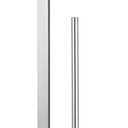 GERZWY Toilet Paper Holder Free Standing with Reserve, SUS 304 Stainless Steel Lavatory Tissue Roll Holder Floor Stand Storage Brushed Finish DZY004-LS