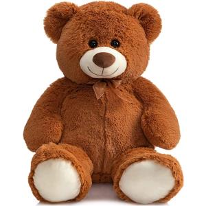 HollyHOME Big Teddy Bear Large Teddy Bear Stuffed Animal Birthday Valentines Day Plush for Kids and Girlfriend 36 inch Brown