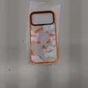 for iPhone 17 Pro Max Case Cute - Compatible with Magsafe - Military-Grade 6.6 ft Drop Protection Shockproof Phone Case - Clouds Design (6.9') Cosmic Orange