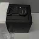 Bonsaii Safe Box with Electronic Keypad, Steel Security Lock Box with Key, 0.23 Cubic Feet, 9.06" W x 6.69" D x 6.69" H, Small Hidden Safe for Cash Jewelry