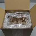 24 Pcs Christmas Wood Picture Ornaments Photo Ornament with Kraft Paper Bag Wood Christmas Tree Hanging Ornaments for Xmas Tree Picture Frame Stockings Decorations (Rectangle)