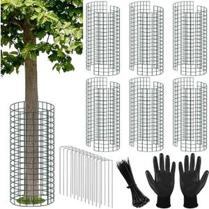 Tree Trunk Protector, 12 Pack Green Tree Trunk Protector Guards from Deer Animals
