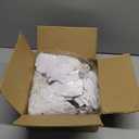 Thiccywoov 8 Pcs 9.8in Christmas Poinsettia Decorations Artificial Velvet Flowers Christmas Glitter Poinsettia Flower Picks with Stems for Xmas Tree Ornament DIY Wreath Xmas Party Supplies (White)