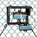 Phone Fence Mount with Shade and Power Bank Holder, Mounting Kit Compatible with iPhone, GoPro, Mevo, Action Cameras, Streaming Kit for Recording Baseball, Football, Softball, Rugby, Tennis Games