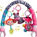 Crib Mobile for Girls, Baby Arch Mobile for Bassinet with Universal Clamps, Versatile Toy Bar for Bouncer Arch Toy 0-3 Months, Babies Gril Mobile Toys 0-6 Months Car Seat Stroller Toys (Pink)