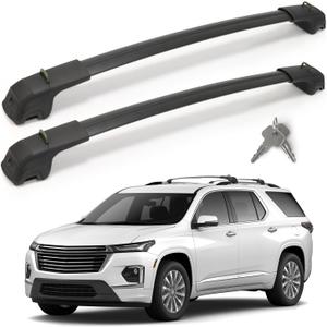 360LBS T-Slot Roof Rack Cross Bars Compatible with Chevrolet Chevy Traverse