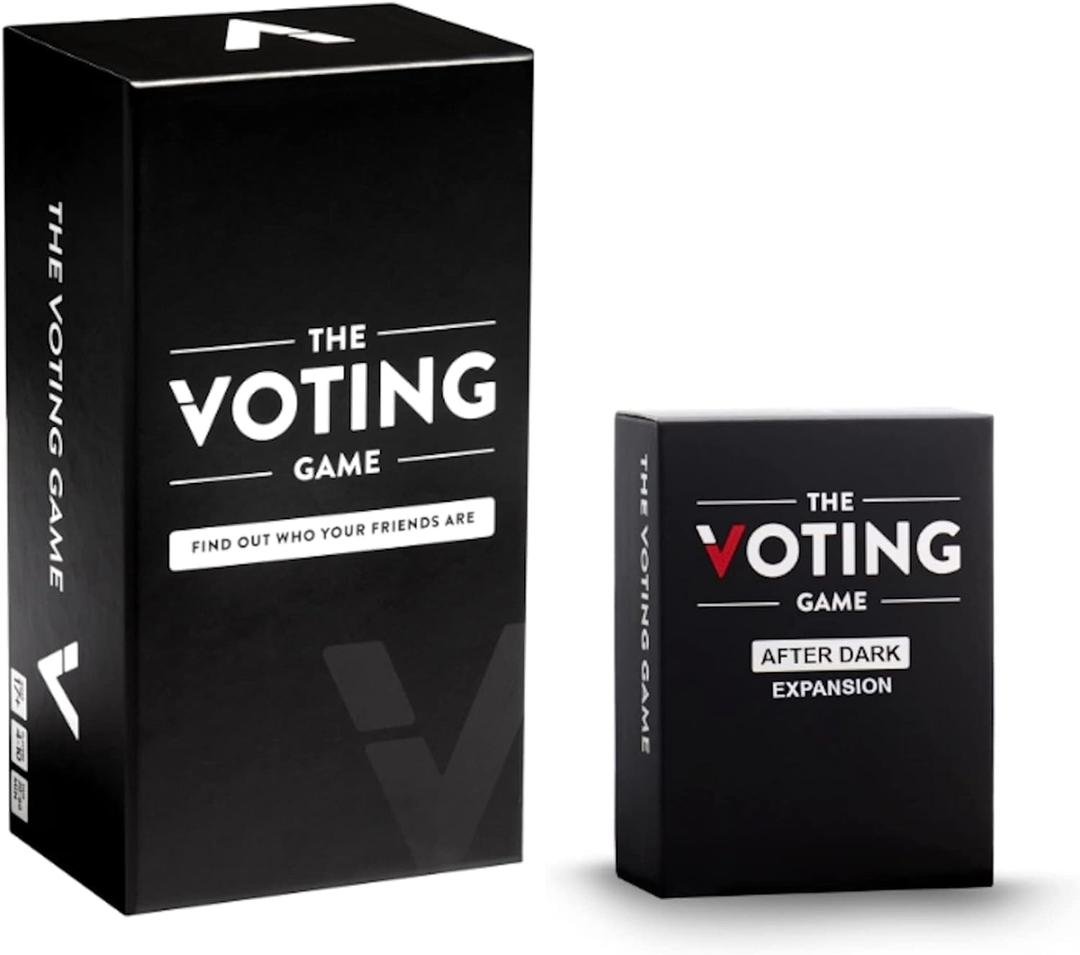The Voting Game + After Dark Expansion Set - The Hilarious Adult Party Game About Finding Out Who Your Friends are - Perfect Christmas White Elephant Gifts, Stocking Stuffers + Board Games Night