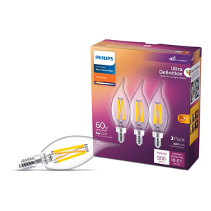 Philips Dimmable Led 60W 5.5w LED 3 Pack