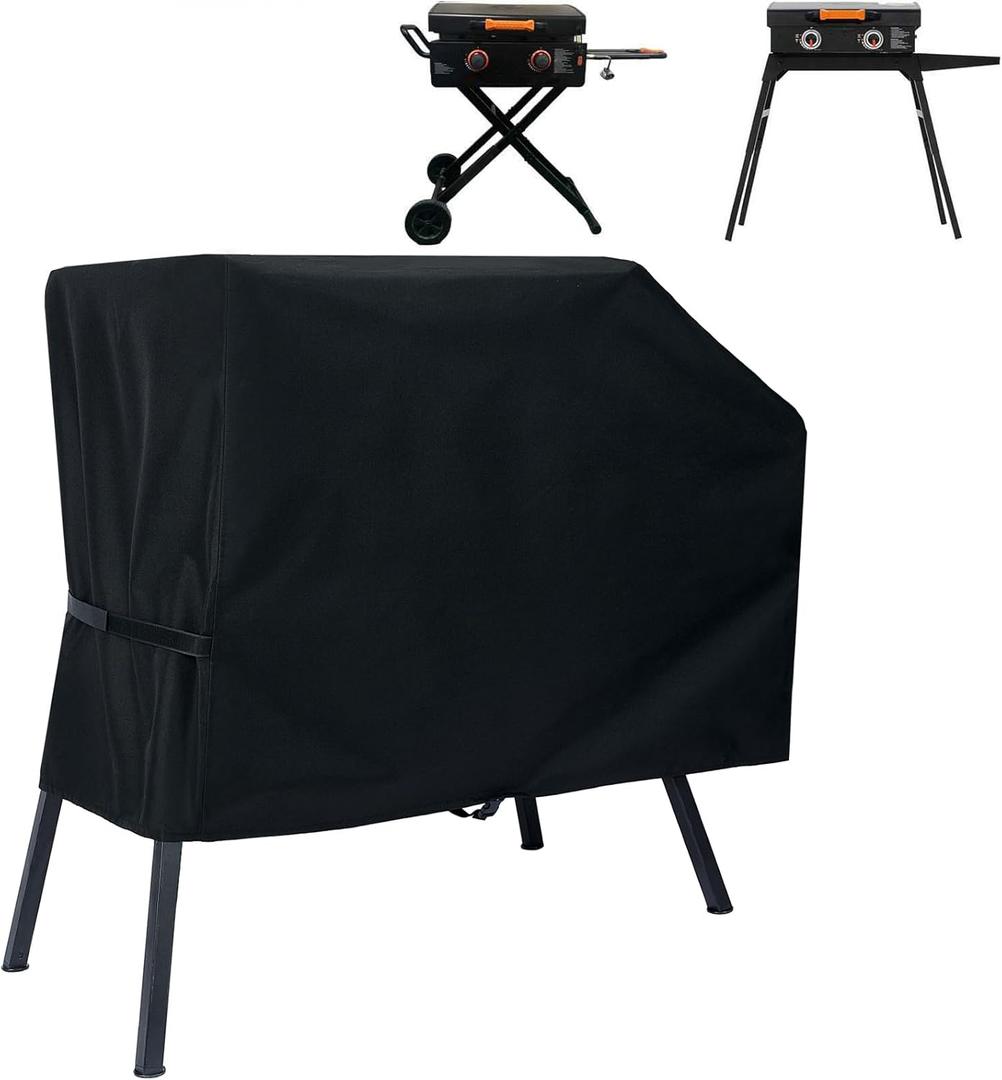 NOELIFE Grill Cover for Blackstone 22 inch Griddle with Hood and Stand, Waterproof Griddle Accessories for Blackstone 17 and 22 inch, Windproof and UV Resistant (Cover only)