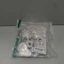 yuehong Adult Long Curly White Gentleman Lawyer Wig 18th Century Colonial Judge Wig Heat Resistant Synthetic Fibers Fluffy Breathable Costume Hair (White)