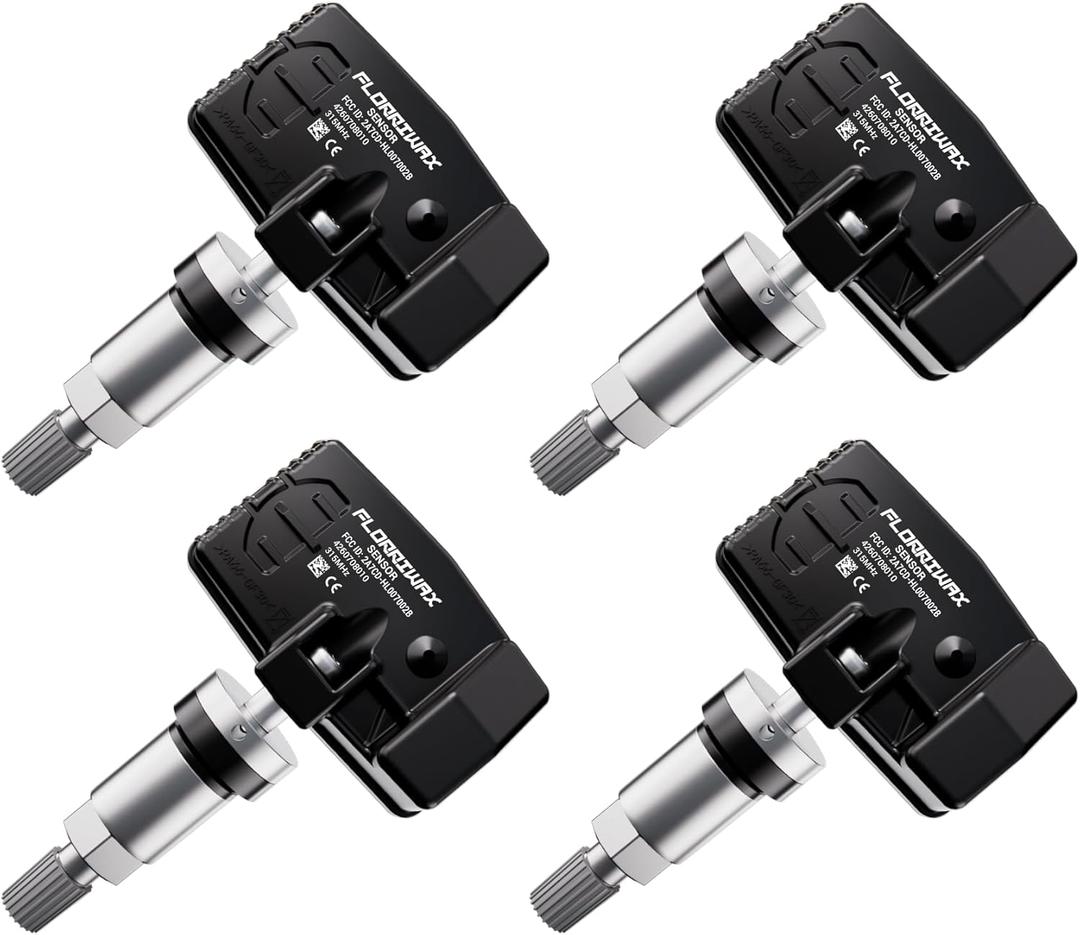 TPMS Sensor,Set of 4 315Mhz Tire Pressure Sensor Compatible with Hyundai KIA Toyota,Tire Sensor OE Replaces#4260708010,426070C050,426070C060,426070C070,426070C80