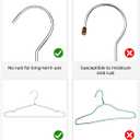 StorageWorks 4mm Super Thick Metal Wire Hangers, Heavy Duty Stainless Steel Clothes Hangers for Coats, Shirts Jackets, Pants, Suits, Space Saving Silver Hangers for Closet, 20 Pack