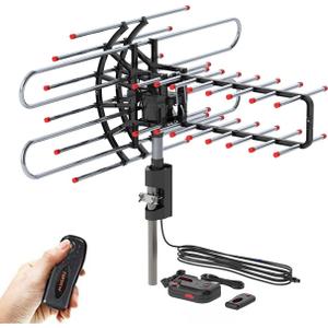 TA-851 Plus 360Rotation UV Dual Frequency 45-860MHz 22-38dB 42.65ft Cable Outdoor Antenna