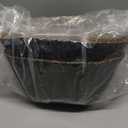 Woven Seagrass Belly Basket for Storage, Laundry, Picnic, Plant Pot Cover, and Grocery and toy storage (Small, Black)