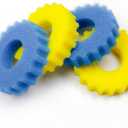 Replacement Foam Sponge, 4 Pieces in Total, Blue and Yellow, 9 inches