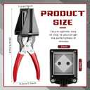 Yeaqee Handheld Passport Photo Cutter Photo ID Die Cutter Punch Picture Paper Punches for Home Office Family (2 x 2 Inch)
