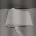 vctops Solid Color Sheer Voile Window Curtains Light Filtering Tie Up Shade Adjustable Balloon Drapes Treatment for Small Window,1 Panel (39" x 47",White)