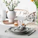 Chengu 12 Pcs Pink White Easter Bunny Napkin Rings Wooden Bunnys Napkin Rings Handmade Rabbit Dinner Paper Holders for Easter Spring Party Banquet Dinning Table Decoration (Rabbit)