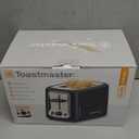 Toastmaster 2-Slice Cool Touch Toaster, black with stainless accent