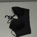 Low Back Bra for Women, Black, 3XL