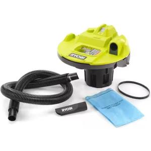 RYOBI ONE+ 18V Cordless 5 Gallon Wet/Dry Vacuum, Tool Only with Hose and Crevice Tool