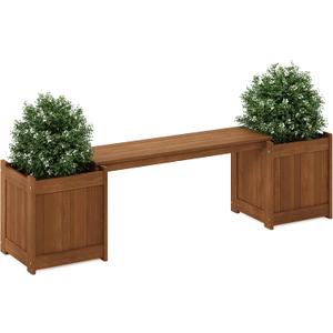 Furinno FG16011 Tioman Hardwood Flower Box, Brown