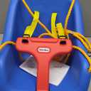 Little Tikes Snug 'n Secure Blue Swing with Adjustable Straps, 2-in-1 for Baby and Toddlers Ages 9 Months - 4 Years
