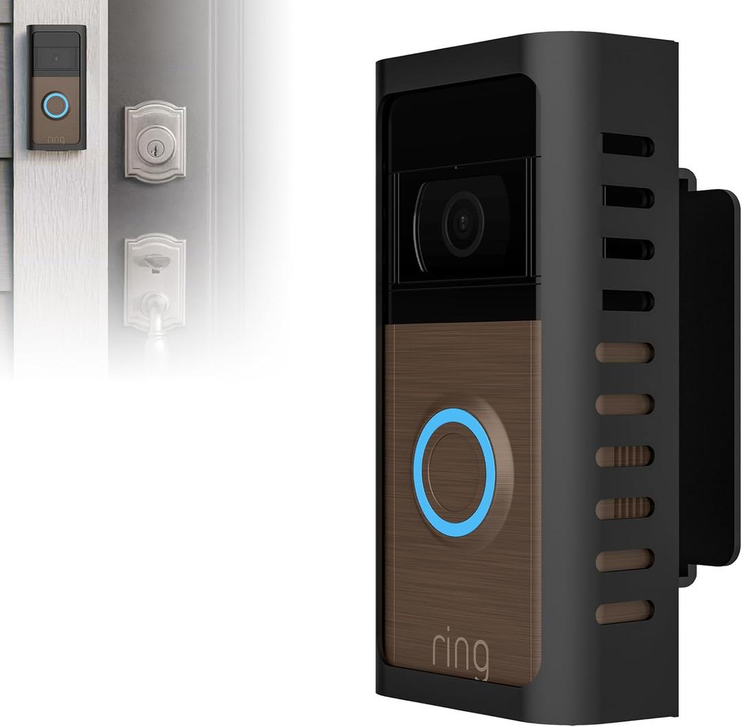 ZOPPEN Anti-Theft Ring Doorbell Mount, Metal Ring Camera Mount Adjustable Angle (45-135 Degrees) Compatible with Battery Video Doorbell 2/3/4/Pro (2024 Release), Door Bell Holder Mounting Bracket