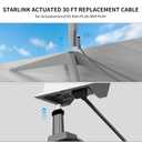 75FT/23M Starlink Cable Extension Kit - Waterproof Gray with End Caps, Replacement Satellite Cable for Starlink Rectangular Satellite V2 - Essential Starlink Accessories (23m)