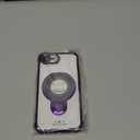 Lmuwecno Clear case for Phone 16E with Full Camera Lens Protection(Compatible with Mag-Safe), Military Shockproof Electroplate Bumper Slim Cover Built-in Invisible Ring Stand-Purple