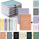 30 Set Employee Appreciation Gift May You Be Proud of The Work You Do Spiral Notebook Journal with Sticky Note Notepad Motivational Ballpoint Pen Bulk for Teacher(Multicolor)