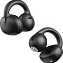 OHAYO A7 Open Ear Clip-On Headphones for Glasses Wearers - Safe for Running & Streets, 4.7g Weightless Fit, 40H Battery, Bluetooth 5.4, Black