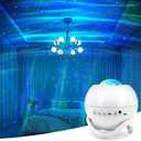 Star Projector Galaxy Projector for Bedroom, White Noise Bluetooth Speaker Northern Lights Projector, Suitable Gaming, Home Theater, Adult, Christmas Mood Night Light