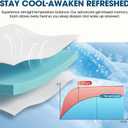 3 Inch Gel Memory Foam Mattress Topper Twin, Cooling Gel Bed Topper for Pressure Relief, High Density Sleep Comfort with Removable & Washable Bamboo Cover
