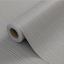 24"x394" Brown Grey Grasscloth Wallpaper Peel and Stick Faux Linen Textured Upgraded Thick Self-Adhesive Waterproof Neutral Contact Paper Seamless Vinyl Embossed Wallpaper